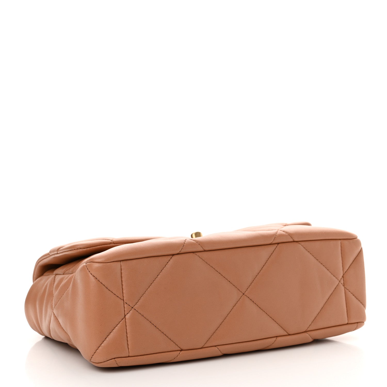 Chanel Lambskin Quilted Large Chanel 19 Flap Brown 4 of 11