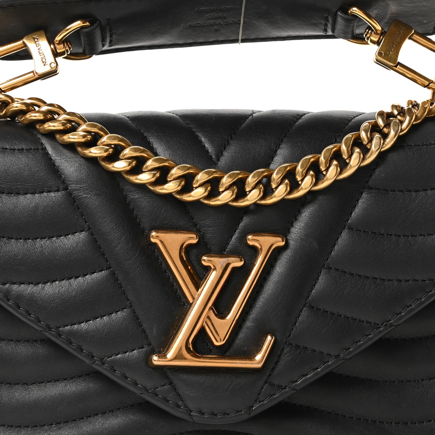 Louis Vuitton Calfskin New Wave Chain PM Black 7 of 9