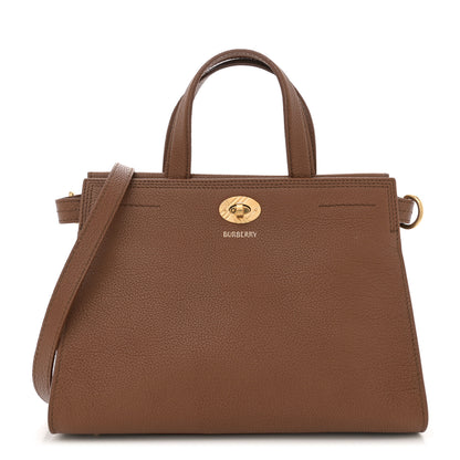 Burberry Grainy Calfskin Nova Check Mini Cotswolds Tote Hazel 1 of 10