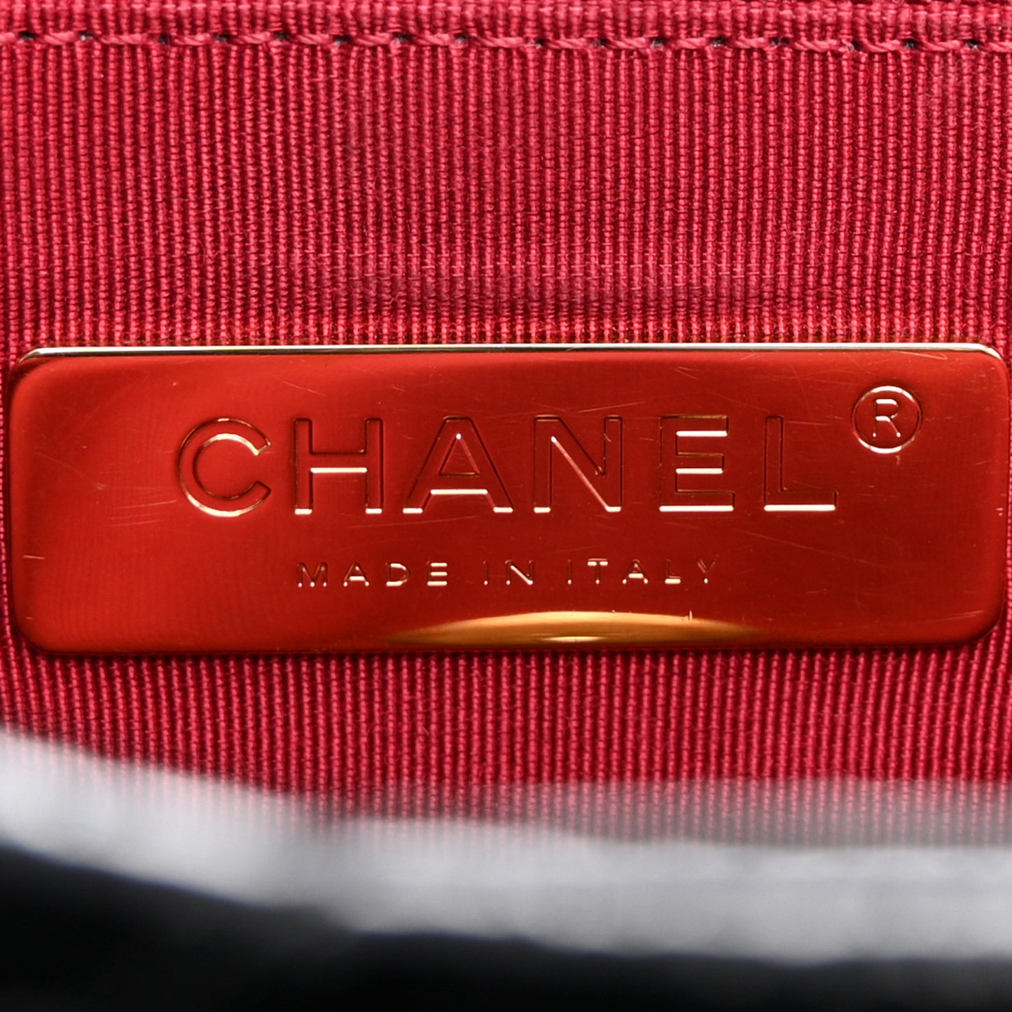 Shiny Crumpled Calfskin Quilted Medium Chanel 19 Flap Black