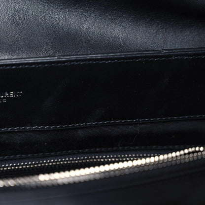 Saint Laurent Calfskin Y Quilted Monogram Large Loulou Chain Satchel Black 14 of 14