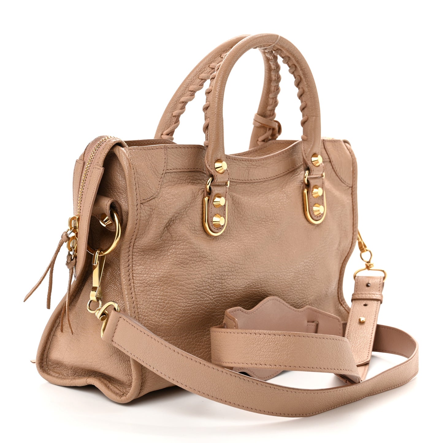 Chevre Gold Metallic Edge Hardware S City Rose Des Sables