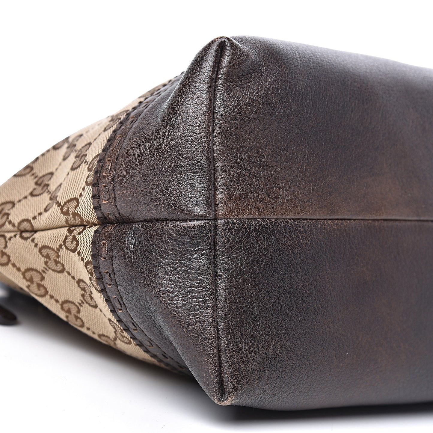 Monogram Laidback Crafty Dome Satchel Dark Brown