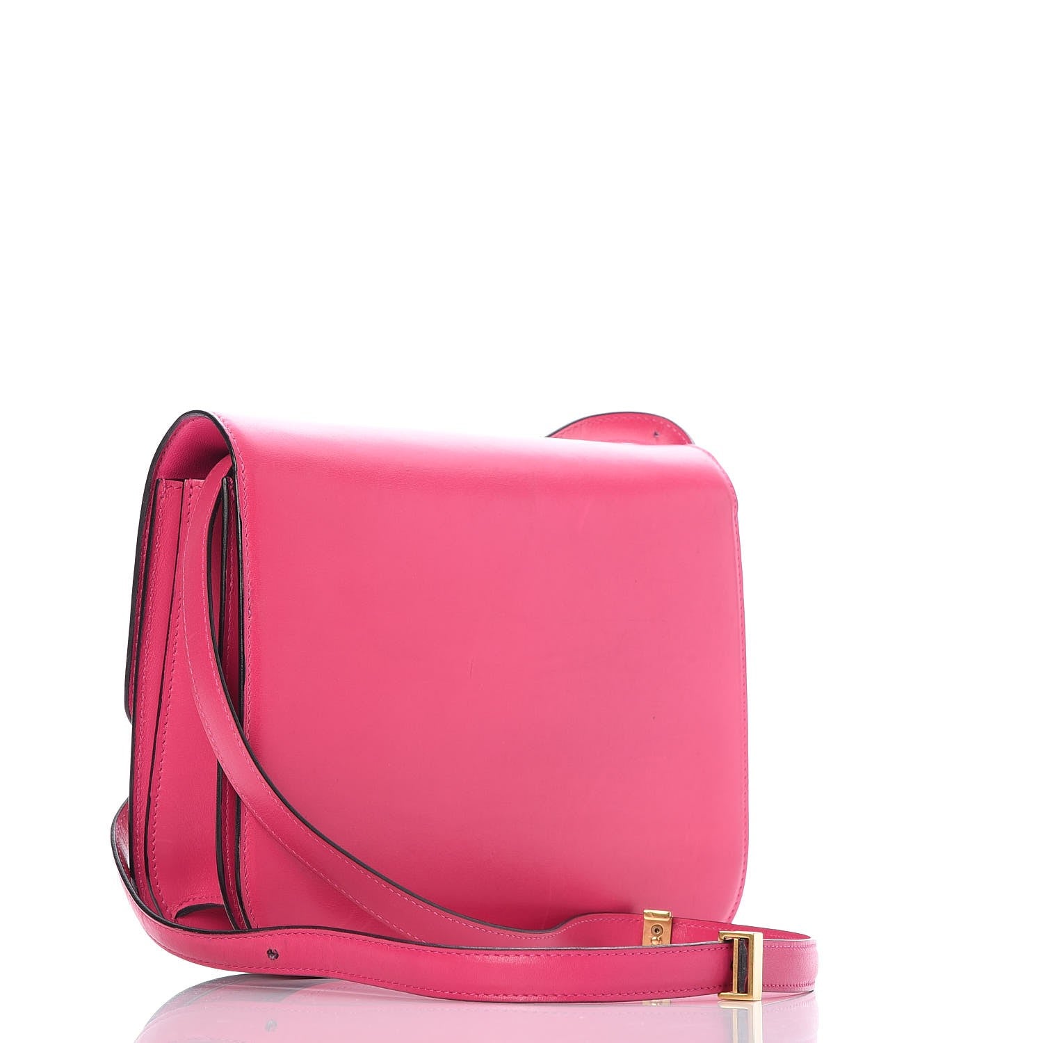 Celine Box Calfskin Medium Classic Box Flap Bag Hibiscus 3 of 8