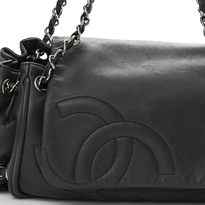 Chanel Lambskin Diagonal Ligne Accordion Flap Grey 8 of 10