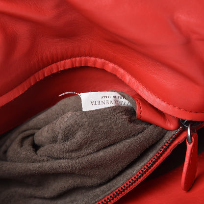 Bottega Veneta Calfskin Leggero Shoulder Bag New Red 6 of 8