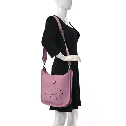 Hermes Taurillon Clemence Evelyne III PM Mauve Sylvestre 2 of 10