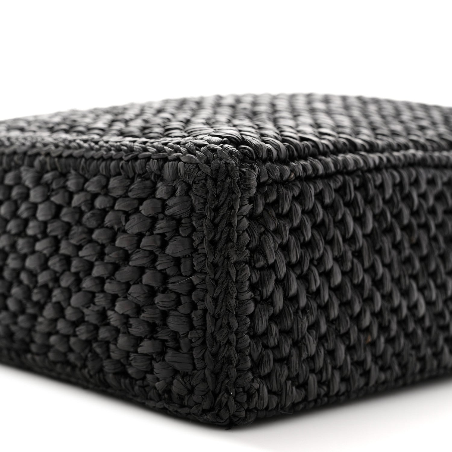 Loewe Raffia Calfskin Standard A4 Tote Bag Black 8 of 9