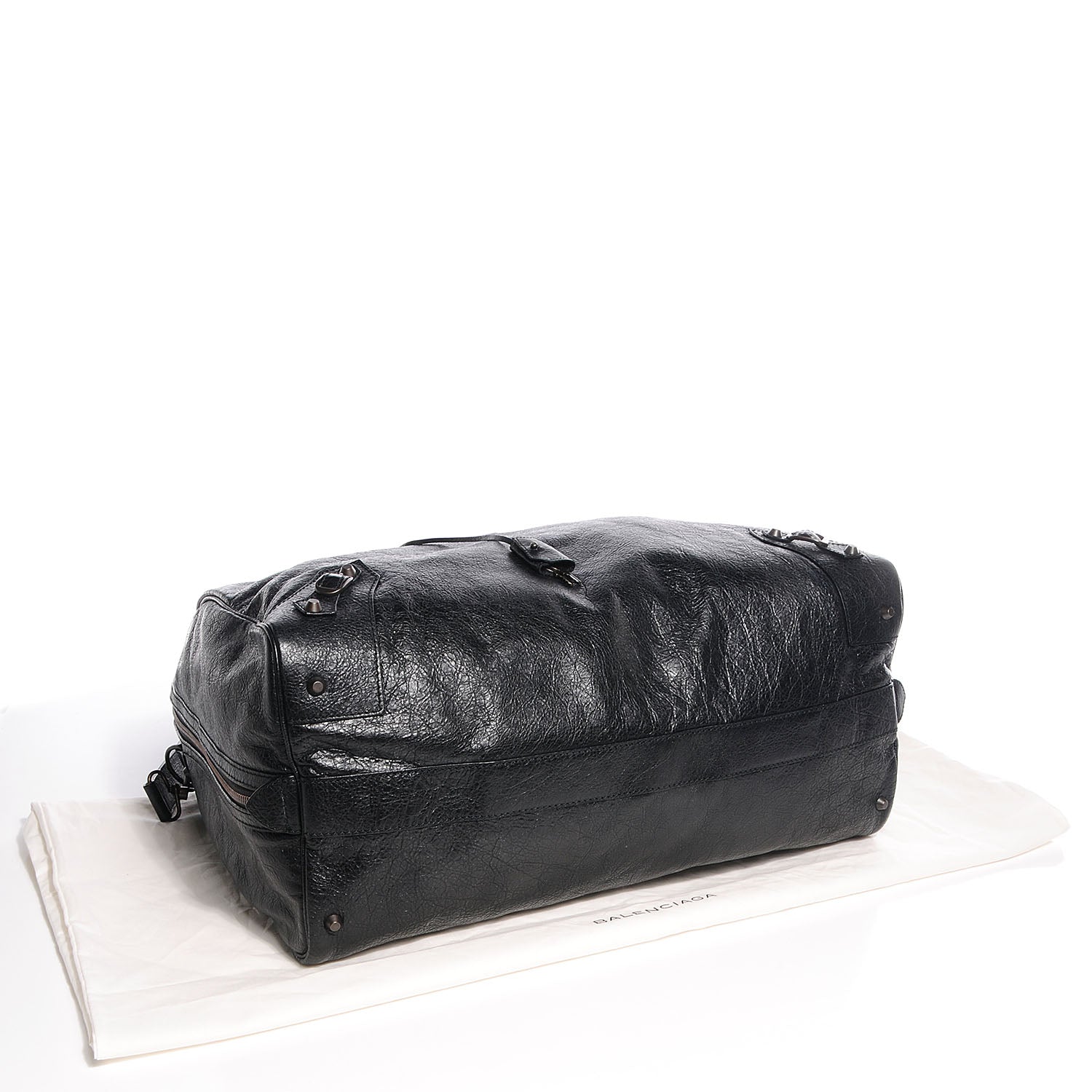 Balenciaga Agneau 24Hour Voyage Travel Bag Black 8 of 14