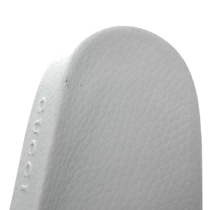 Gucci Nappa Miro Soft Calfskin Interlocking G Mens Slide Sandals 6 White Hibiscus Red 10 of 12