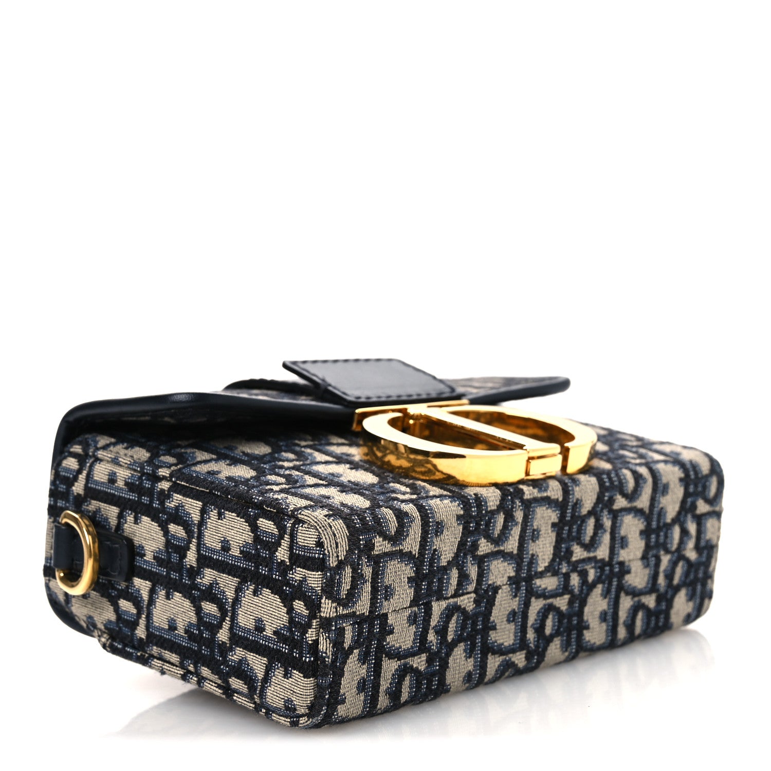 Christian Dior Oblique 30 Montaigne Box Bag Blue 4 of 12
