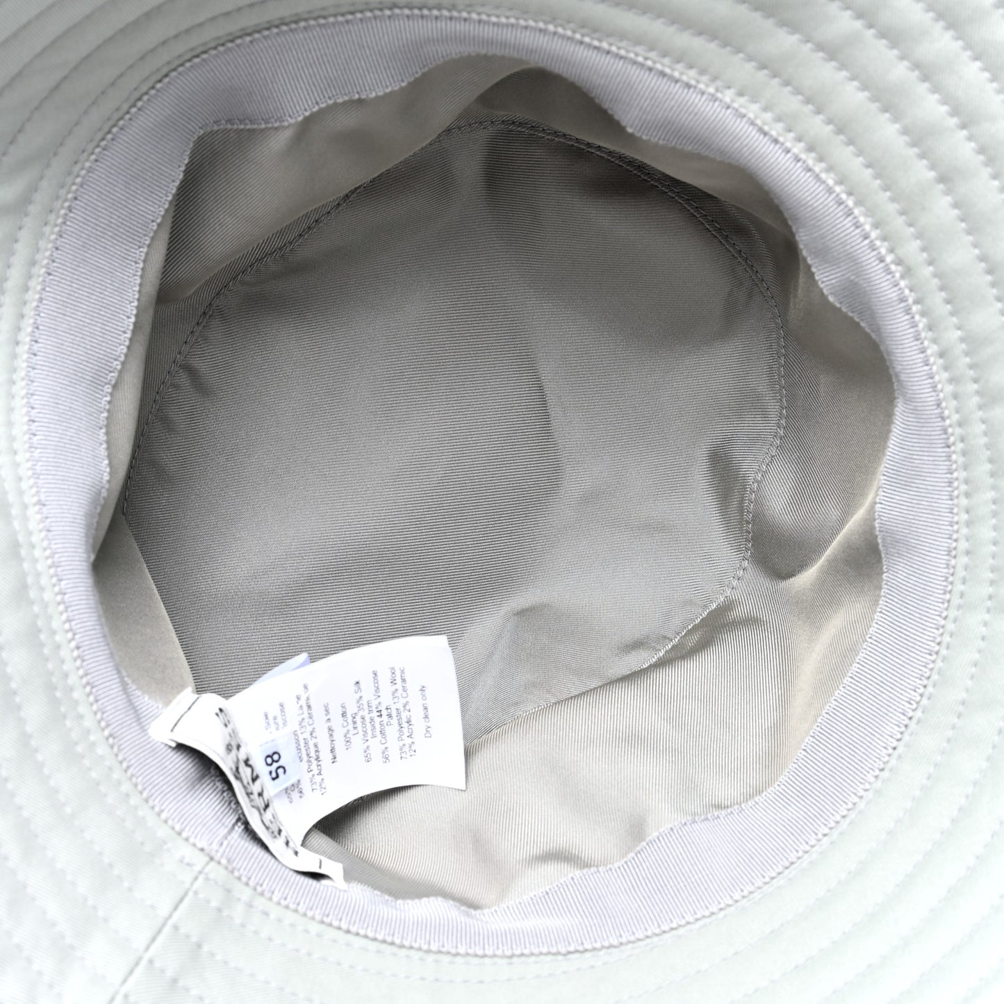 Cotton Harper H Sellier Bucket Hat 58 Gris Glacier