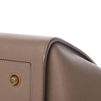 Celine Crisped Calfskin Medium Tie Knot Tote Taupe 29 of 31
