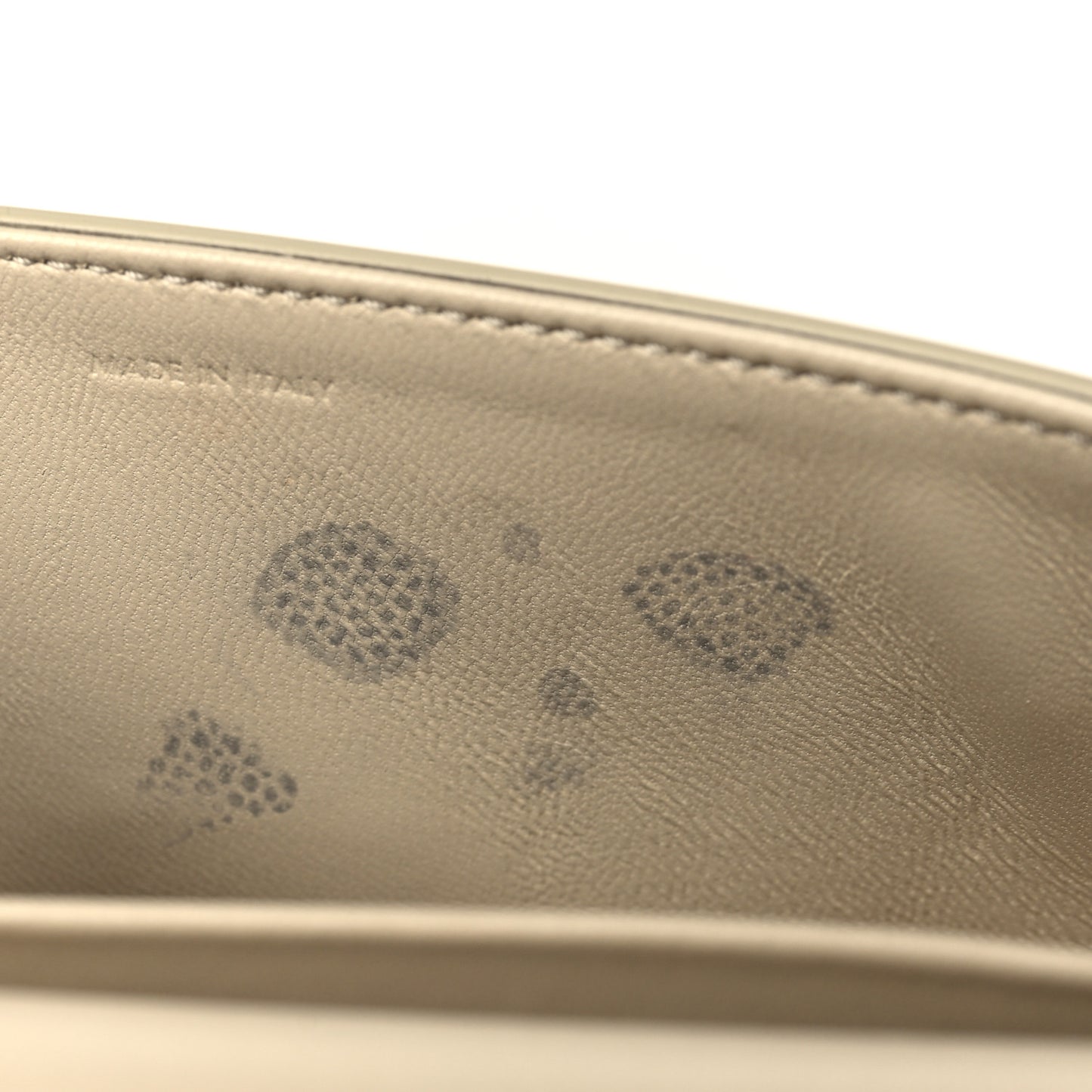 Natural Calfskin Triomphe Shoulder Bag White