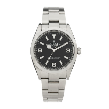 Rolex Stainless Steel 36mm Oyster Perpetual Explorer Watch Black 124270 1 of 5