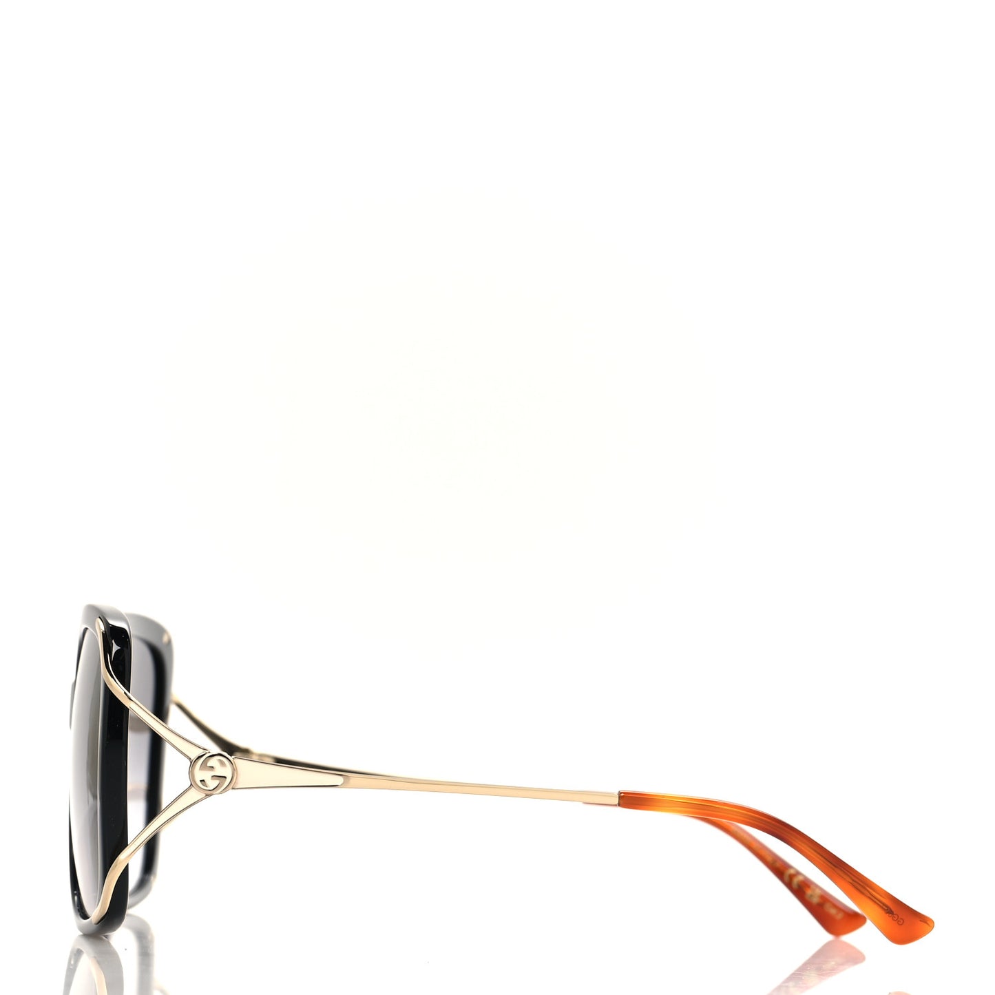 Acetate Butterfly Sunglasses GG0647S Black White