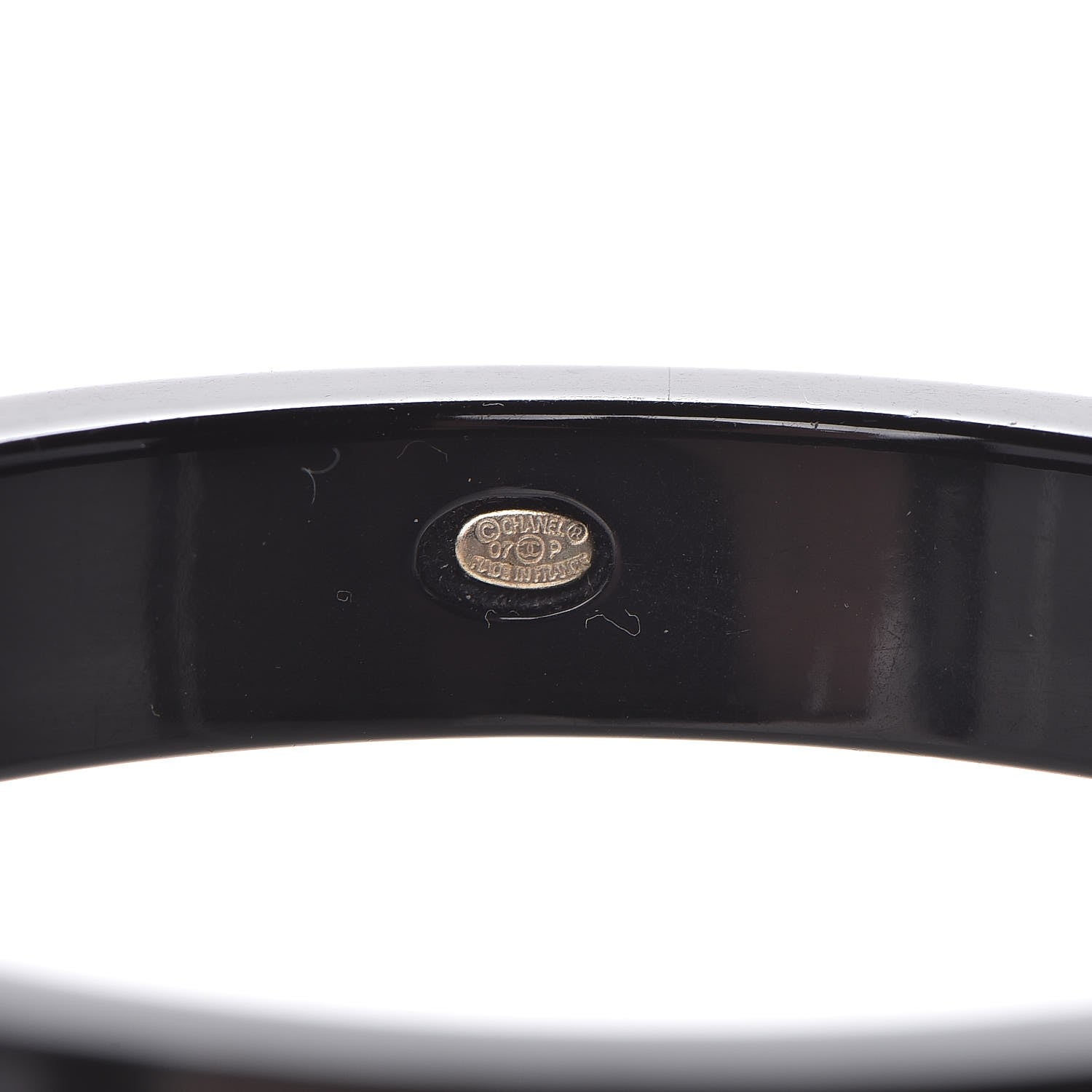 Chanel Resin Coco Bangle Black 4 of 5