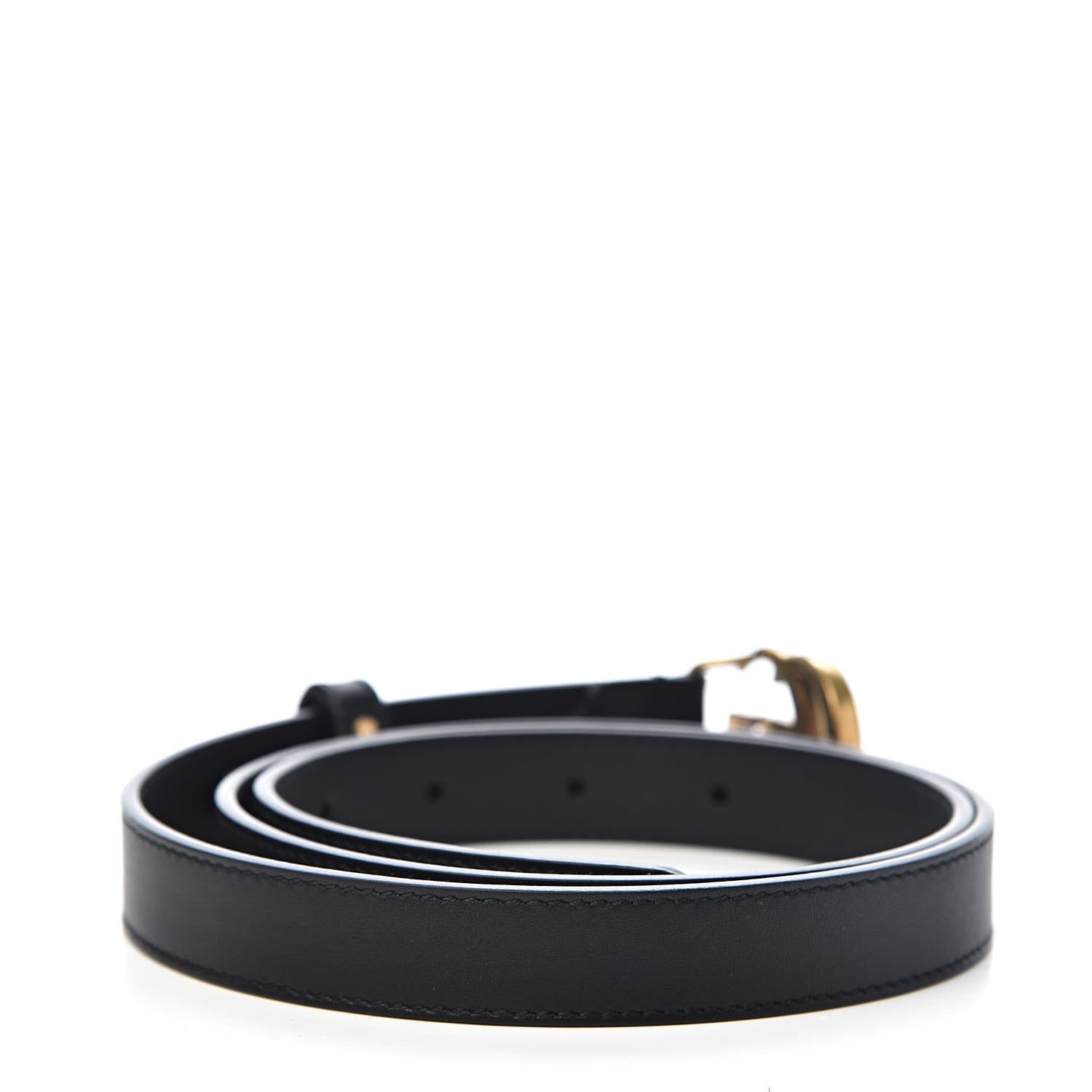 Gucci Calfskin Double G 20mm Belt 85 34 Black 3 of 7