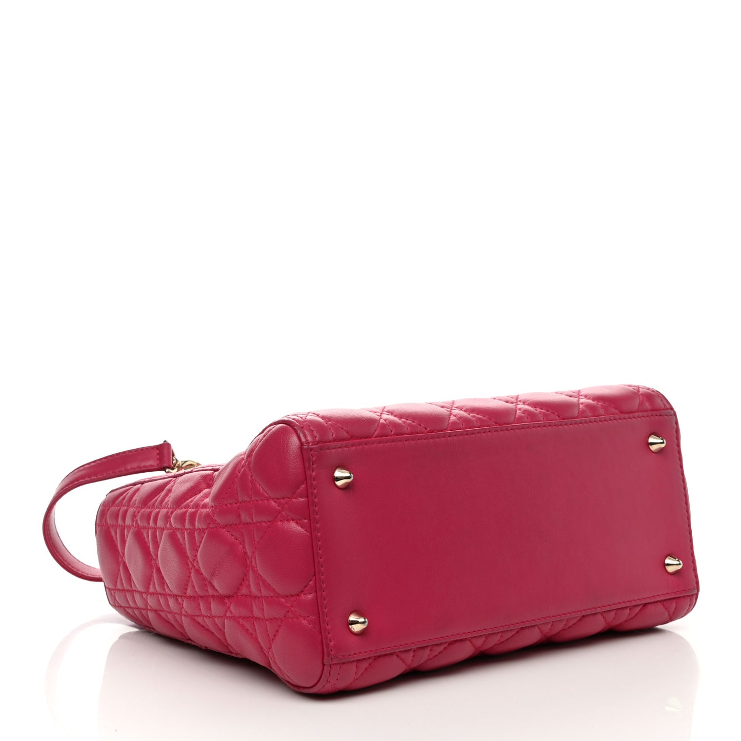 Lambskin Cannage Medium Lady Dior Pink