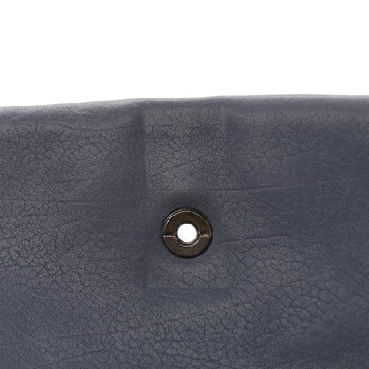 Chanel Washed Calfskin Diamond Stitch Hamptons Clutch With Chain Blue 13 of 13