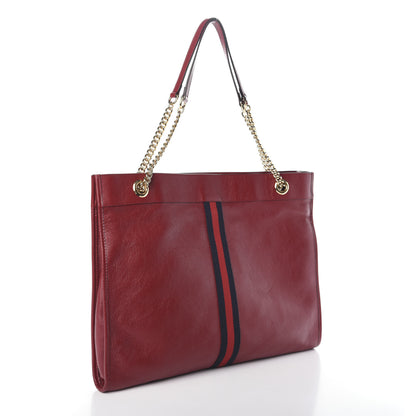 Gucci Calfskin Large Rajah Chain Tote Romantic Cherry 3 of 9