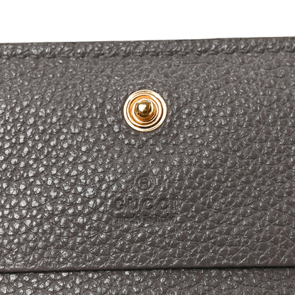 Gucci Grainy Calfskin Zumi Chain Card Case Wallet Dusty Grey 5 of 6