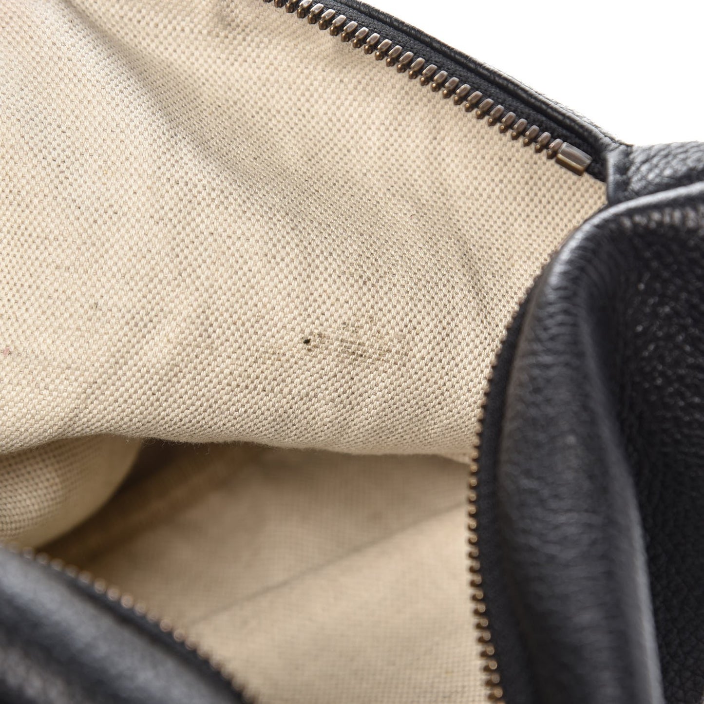 Grained Calfskin Logo Belt Bag Black