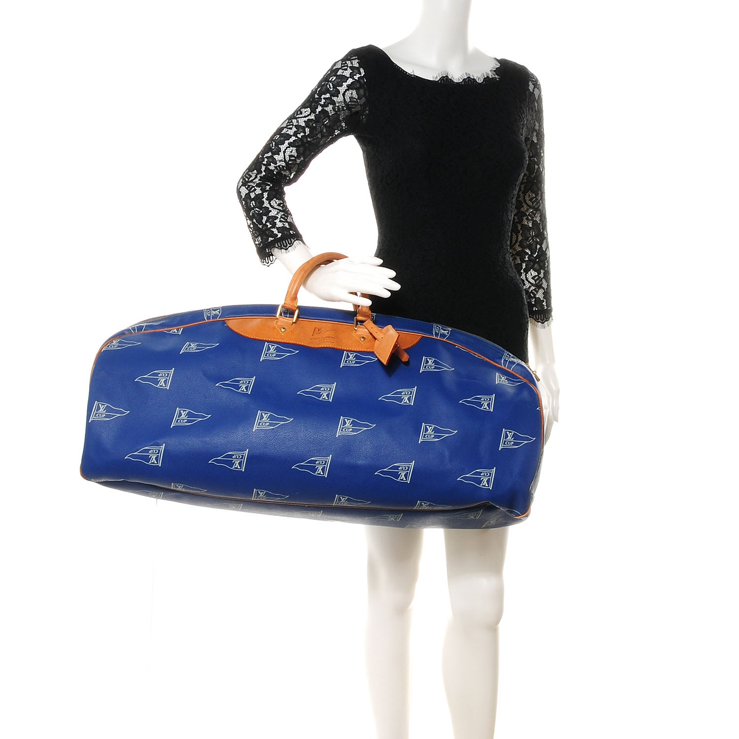Louis Vuitton Americas Cup Boston Duffel Bag Blue 2 of 8