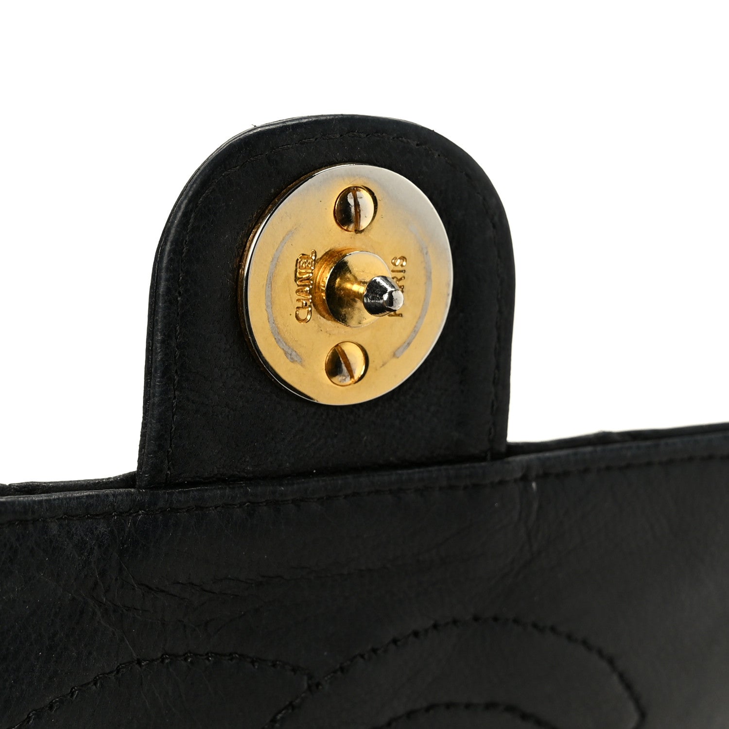 Chanel Lambskin Quilted Medium Single Flap Black 8 of 14