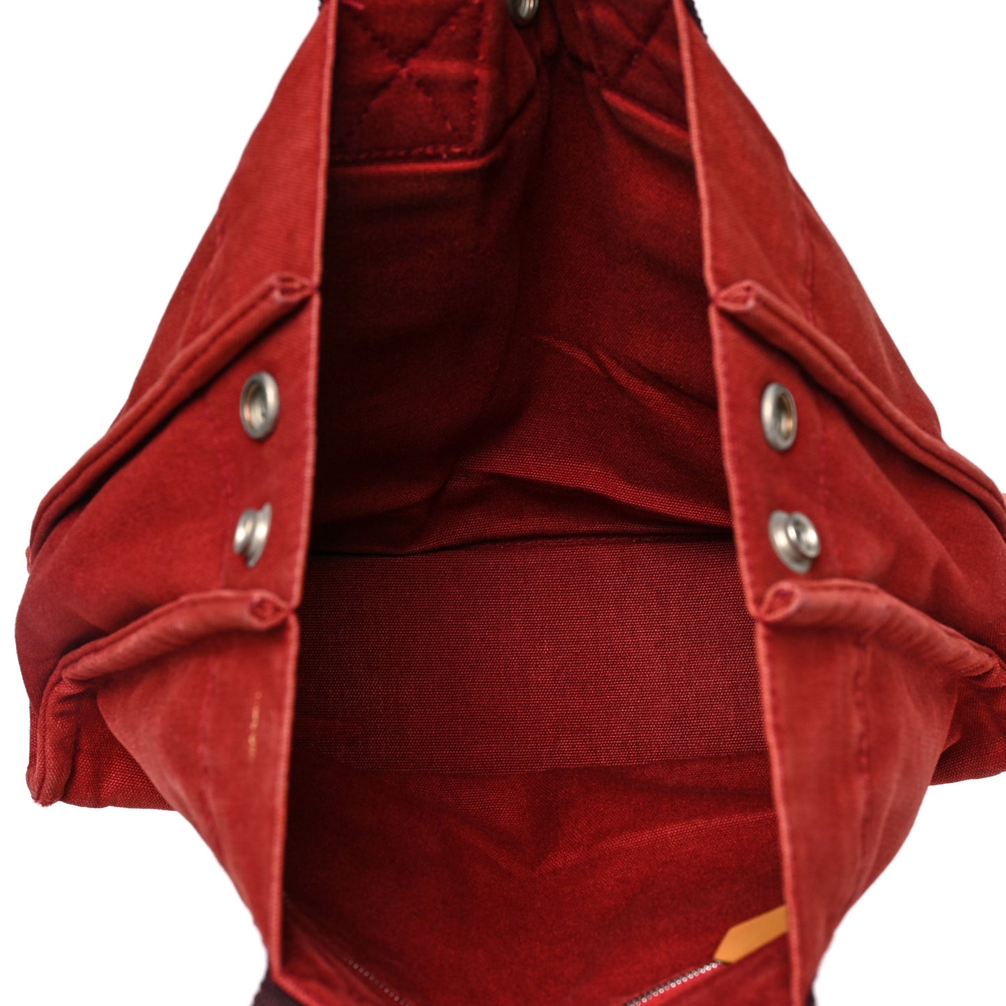 Canvas Herline PM Tote Red