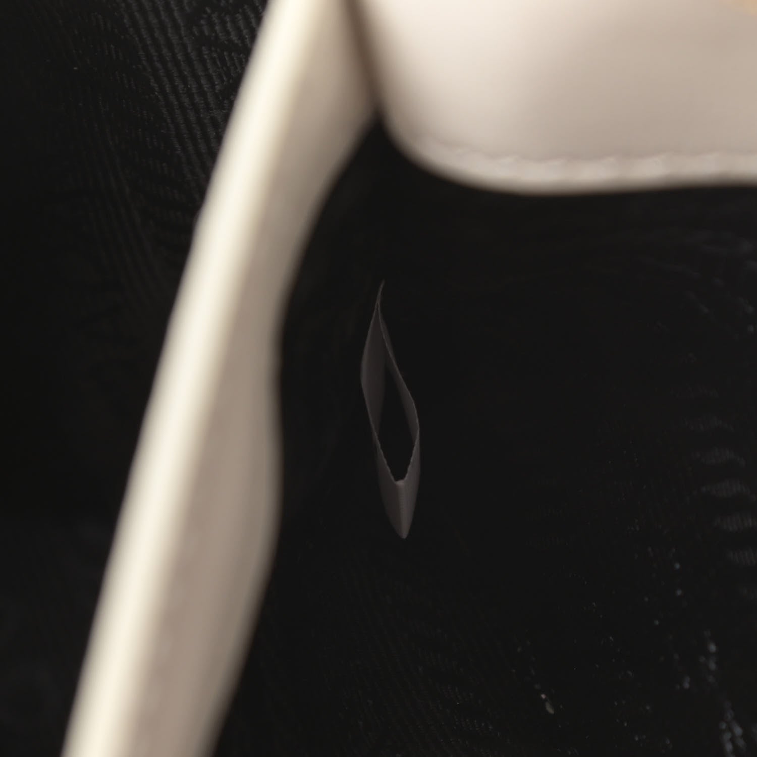 Prada Soft Calfskin Impunture Diagramme Dome Crossbody Bag White 7 of 12