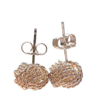 Tiffany Sterling Silver Twist Knot Earrings 4 of 6