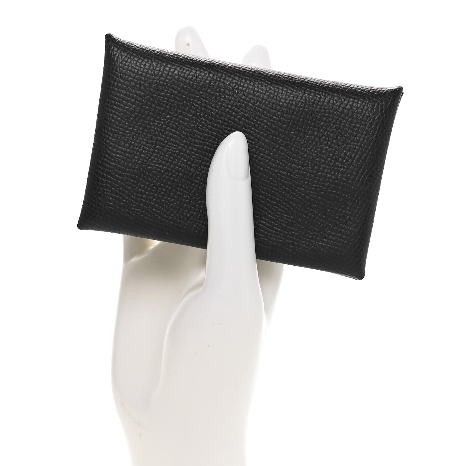 Hermes Epsom Calvi Card Case Black 2 of 9