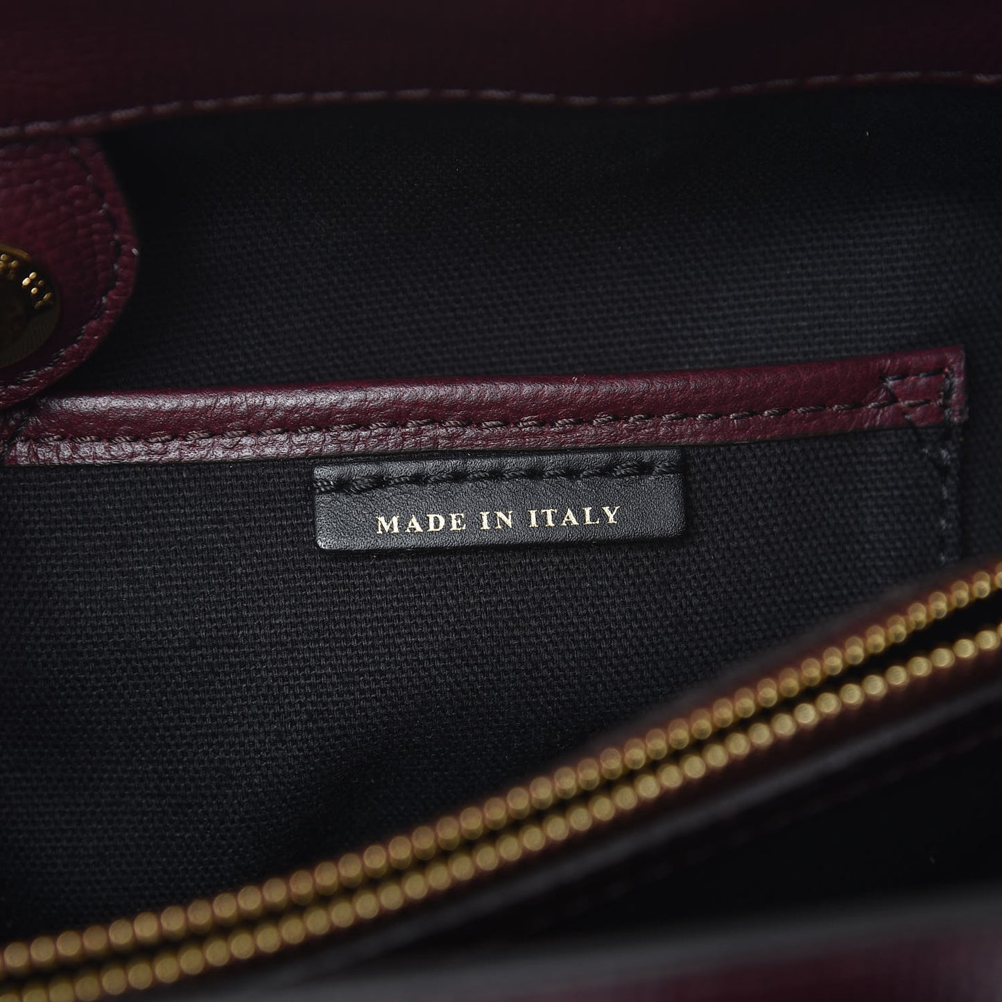 Grainy Calfskin House Check Medium Banner Tote Mahogany Red
