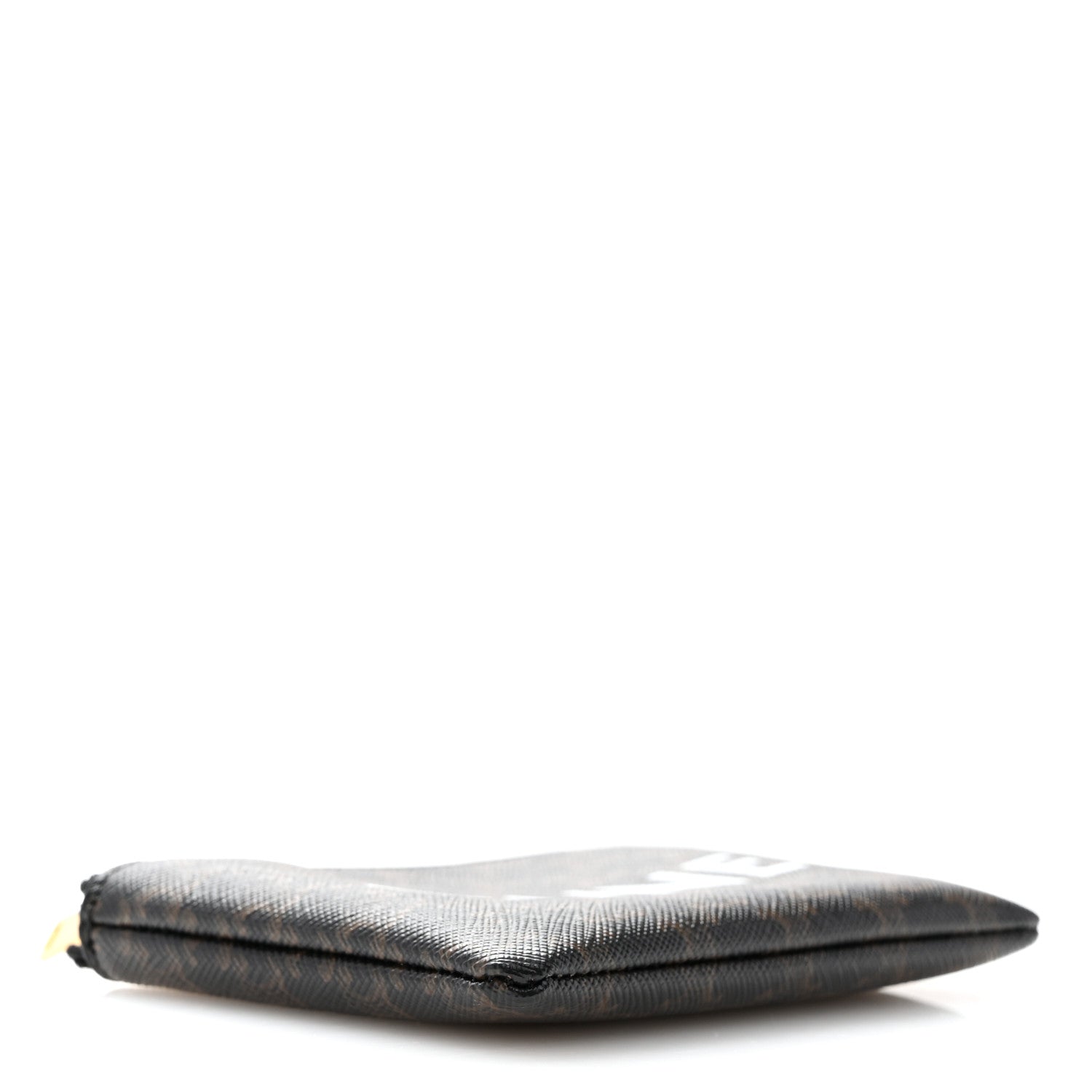 Celine Triomphe Canvas Logo Coin and Card Pouch With Hook Black 4 of 8