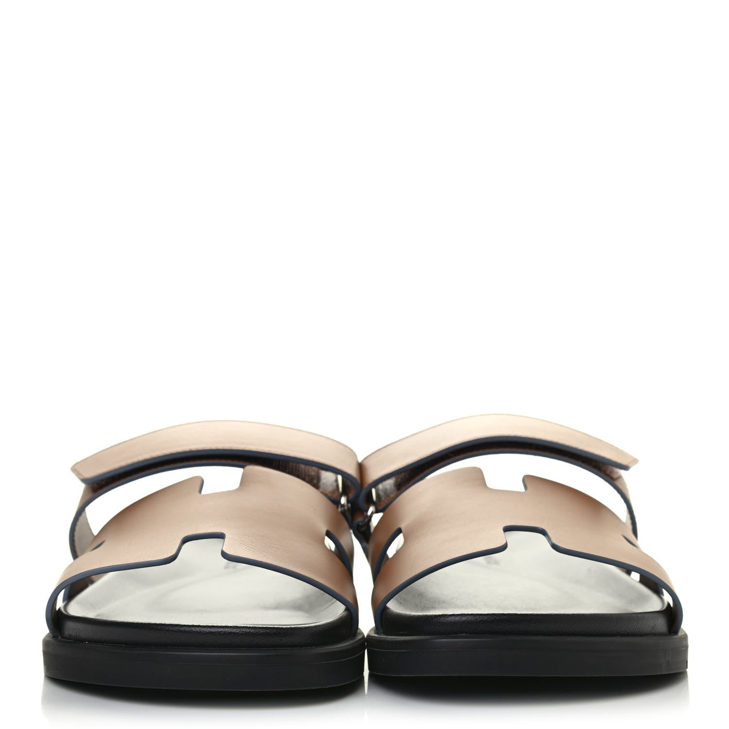 Hermes Calfskin Womens Chypre Sandals 40 Gold 2 of 4