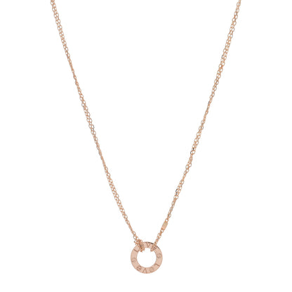 Cartier 18K Pink Gold 2 Diamond LOVE Necklace 1 of 5