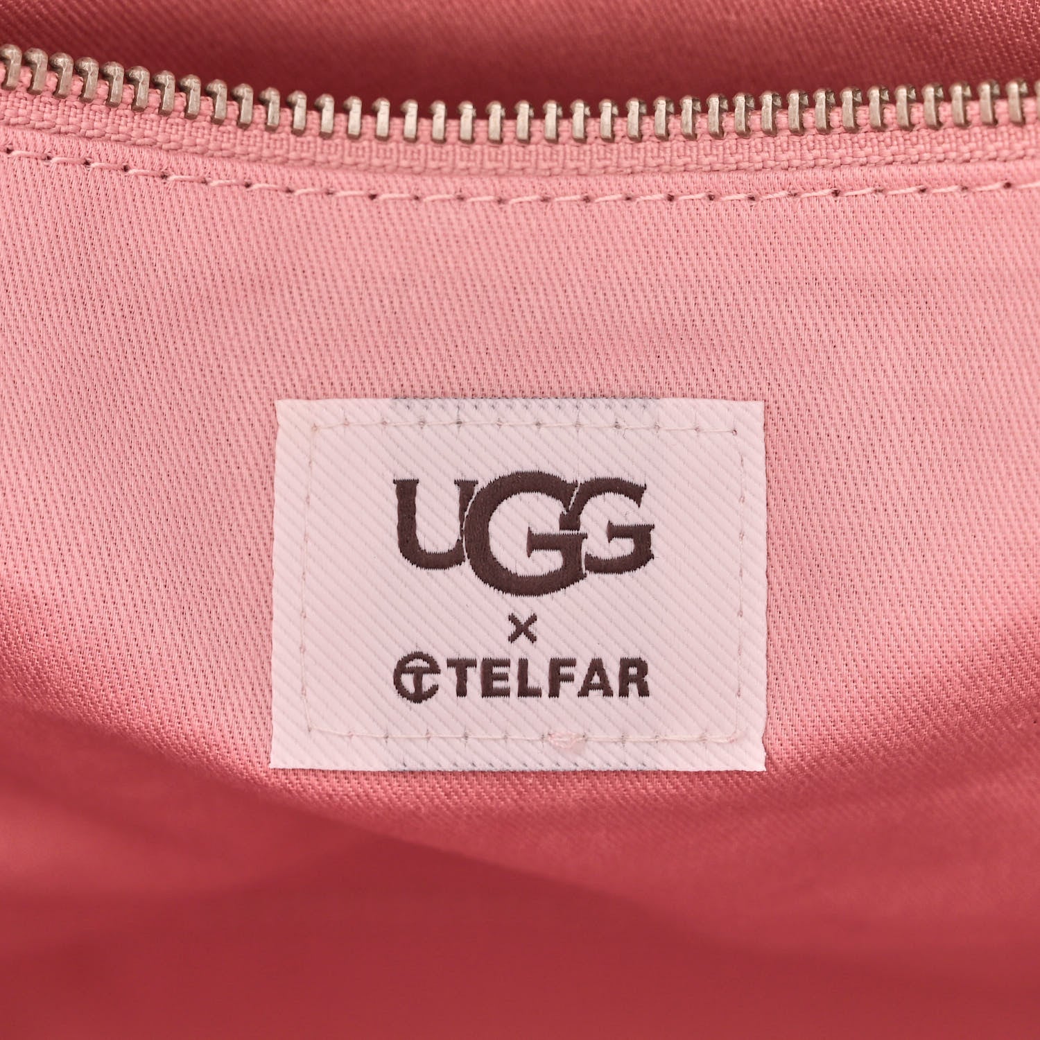 Telfar X UGG Suede Shearling Medium Shopping Bag Pink 6 of 11