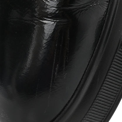 Chanel Patent Calfskin Quilted Womens High Top Sneakers 40.5 Black 9 of 11