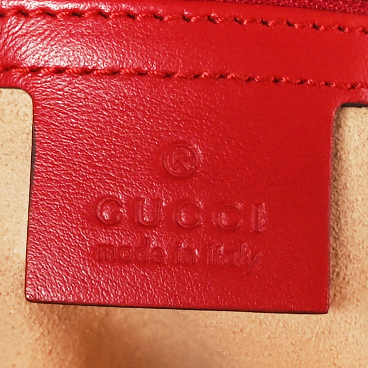 Gucci Calfskin Matelasse Small GG Marmont Shoulder Bag Hibiscus Red 5 of 8