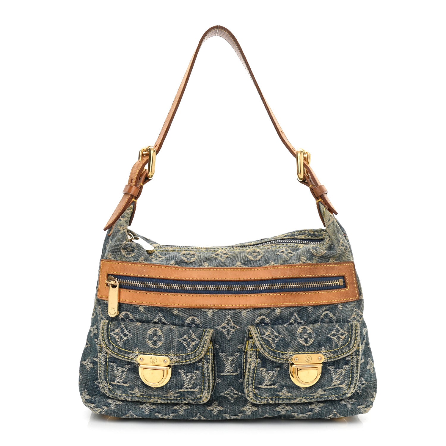 Louis Vuitton Monogram Denim Baggy PM Blue 1 of 10