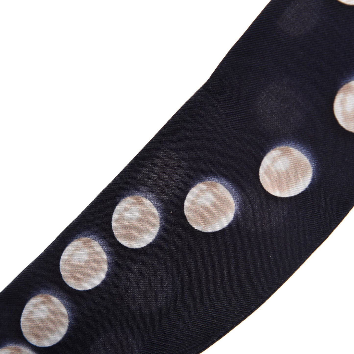 Silk Pearl CC Slim Bandeau Scarf Navy