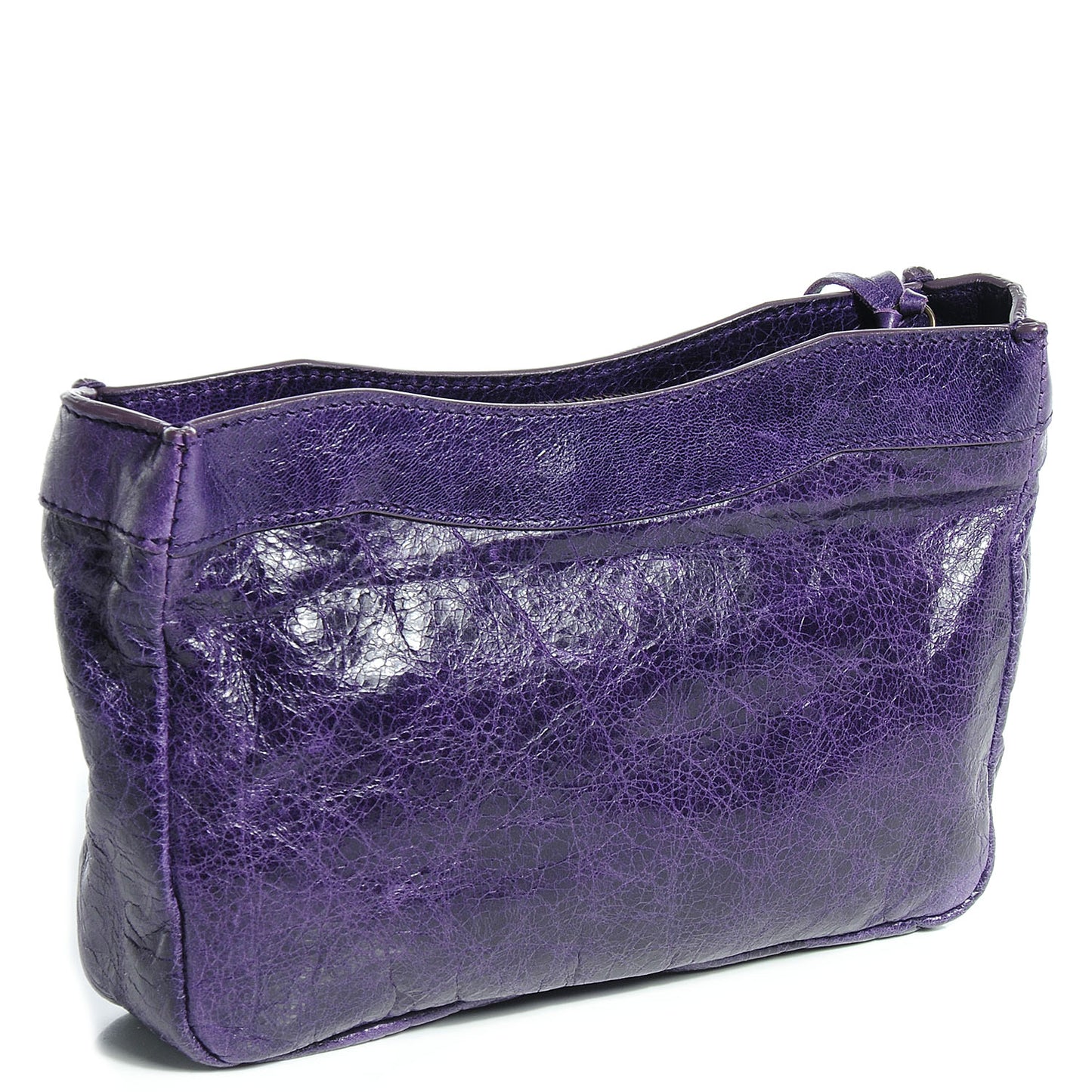 Chevre Porte Toilette Makeup Clutch Violet