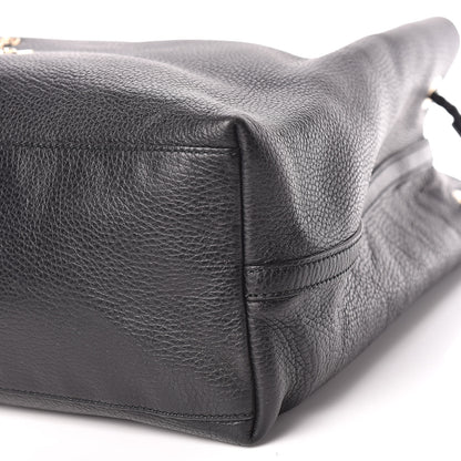 Gucci Calfskin Large Gifford Braided Handle Tote Black 6 of 10