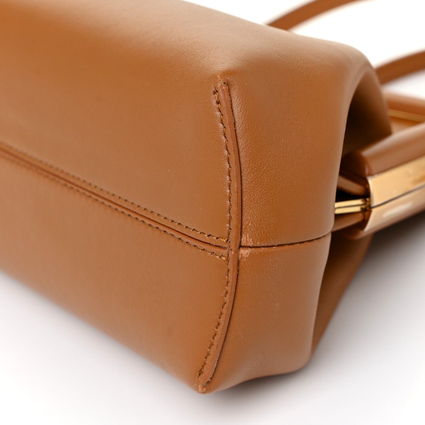 Shiny Nappa Small Fendi First Caramello