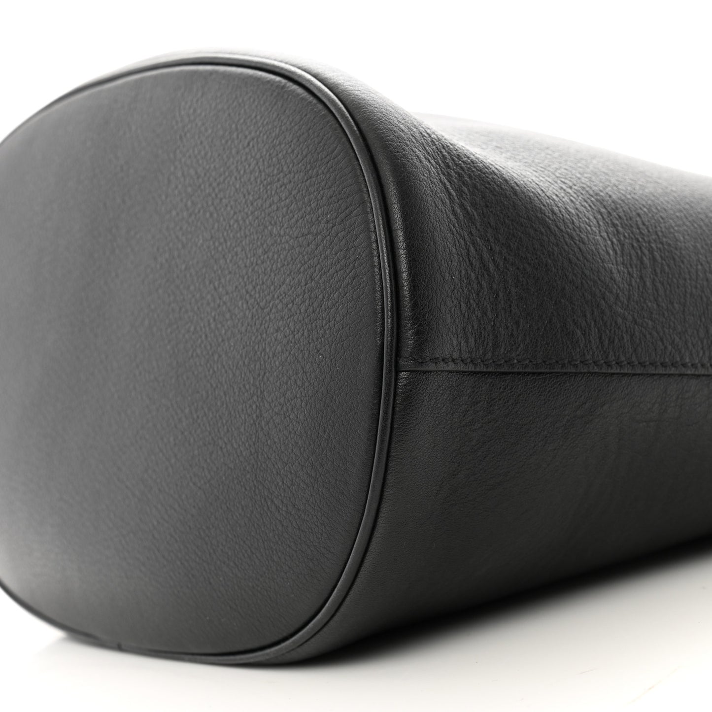 Calfskin Buckle Bag With Jeweled Belt Black