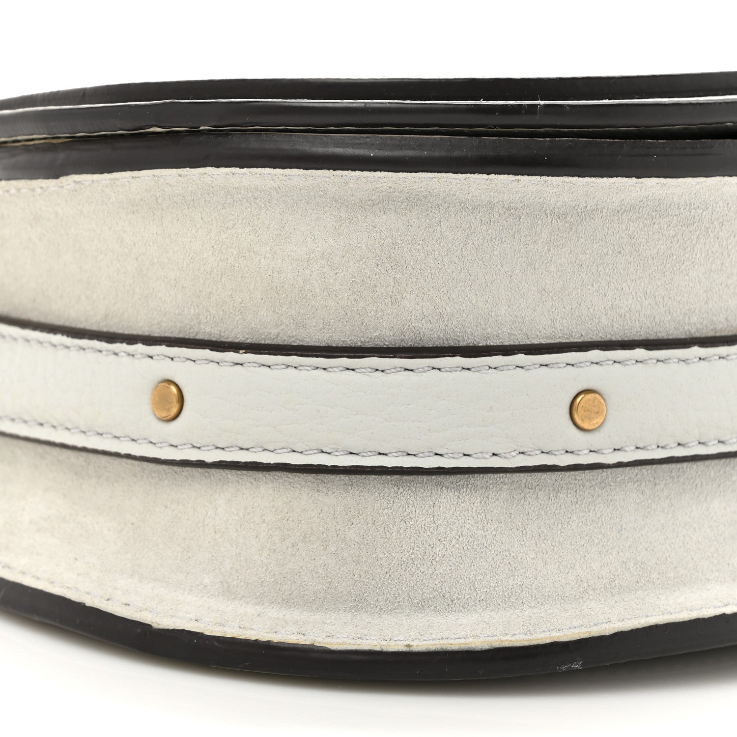 Chloe Calfskin Suede Small Nile Bracelet Bag Airy Grey 10 of 10