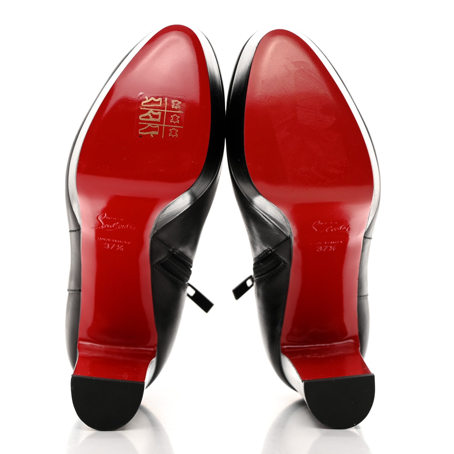 Calfskin Janis Alta 120 Booties 37.5 Black