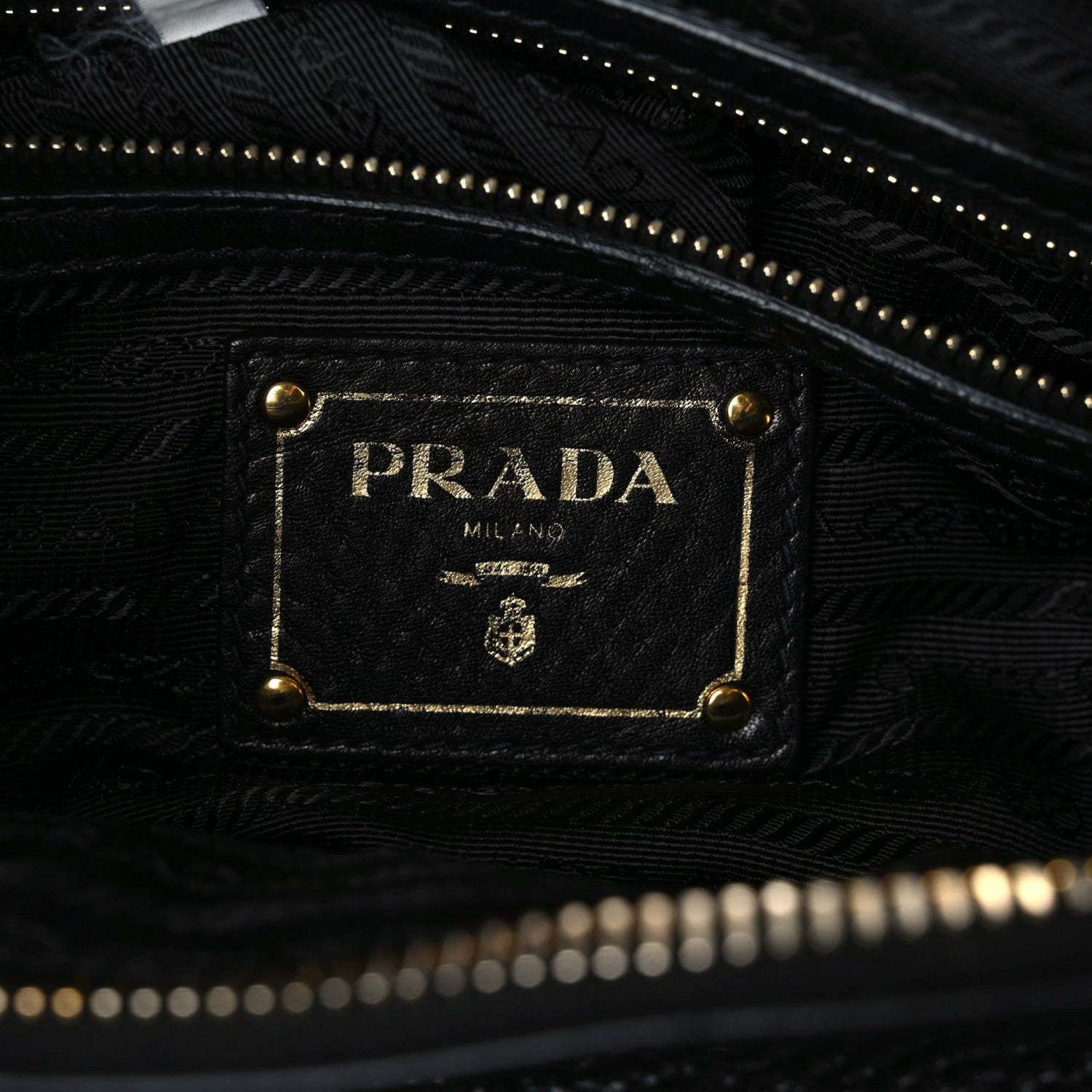Prada Vitello Daino Tote Black 12 of 15