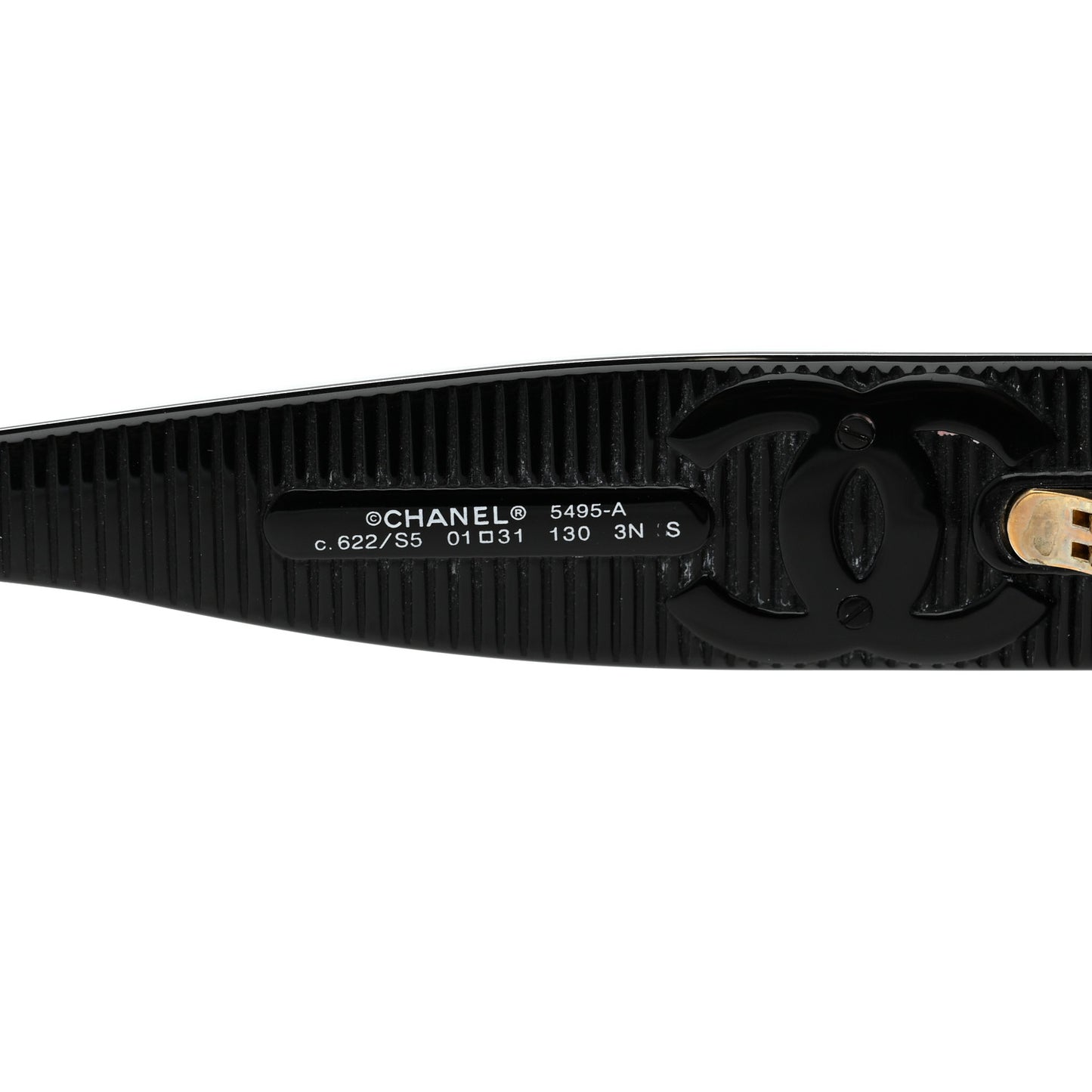 Acetate Shield Sunglasses 5495-A Black